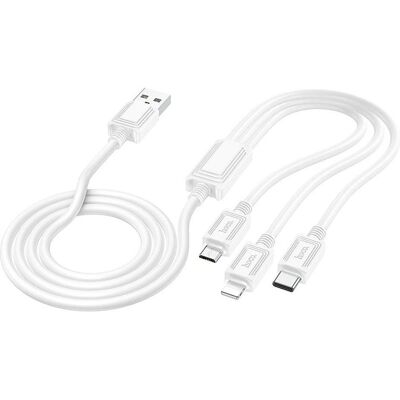 HOCO - X74 - Multi-connecteurs - 1m - Cable - Publicité HOCO - X74 - Multi-connecteurs - 1m - Cable - Publicité