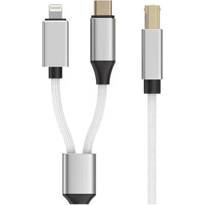 PowerGuard MidiConnect Music, Printer, HDD USB Type B to USB-C, Lightning Connector 1.5m (1.50 m), Câble USB - Publicité PowerGuard MidiConnect Music, Printer, HDD USB Type B to USB-C, Lightning Connector 1.5m (1.50 m), Câble USB - Publicité