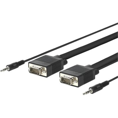 MicroConnect Câble VGA (3 m), Câble vidéo, Noir - Publicité MicroConnect Câble VGA (3 m), Câble vidéo, Noir - Publicité