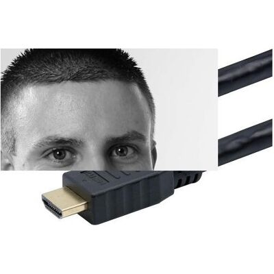 Exertis Connect HDMI 2.0 High Speed Kabel, 4K, HDMI St. A / HDMI St. A, 10,0 m (10 m), Câble vidéo, Noir - Publicité Exertis Connect HDMI 2.0 High Speed Kabel, 4K, HDMI St. A / HDMI St. A, 10,0 m (10 m), Câble vidéo, Noir - Publicité