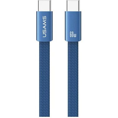 Usams Cable U96 60W USB-C to USB-C 1.2m blue (1.20 m, USB 2.0, 60 W), Câble USB - Publicité Usams Cable U96 60W USB-C to USB-C 1.2m blue (1.20 m, USB 2.0, 60 W), Câble USB - Publicité