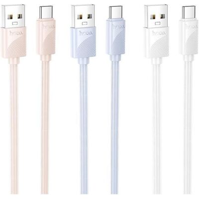 Hoco Cable cable USB A to USB C 3A X114 1 m white (1 m), Câble USB - Publicité Hoco Cable cable USB A to USB C 3A X114 1 m white (1 m), Câble USB - Publicité