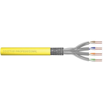 Digitus CAT 7A S-FTP câble d'installation, 1000 MHz Dca, AWG 23/1, 1000 m tambour, simplex, citron vert (S/FTP, CAT7a), Câble réseau - Publicité Digitus CAT 7A S-FTP câble d'installation, 1000 MHz Dca, AWG 23/1, 1000 m tambour, simplex, citron vert (S/FTP, CAT7a), Câble réseau - Publicité