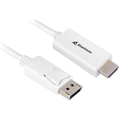 Adaptateur Sharkoon - DisplayPort 1.2 vers HDMI 4K - Publicité Adaptateur Sharkoon - DisplayPort 1.2 vers HDMI 4K - Publicité
