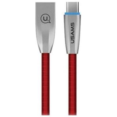 Usams USB USB-A - USB-C 1.2 m cable Red (63813-uniw) (1.20 m), Câble USB - Publicité Usams USB USB-A - USB-C 1.2 m cable Red (63813-uniw) (1.20 m), Câble USB - Publicité