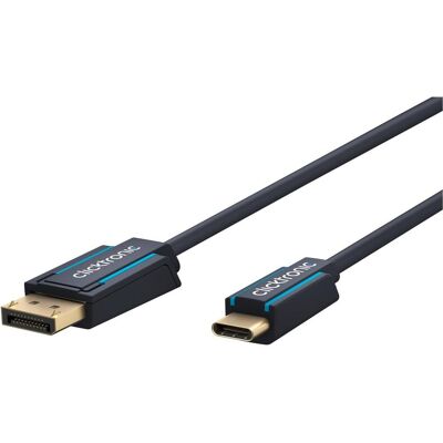 Câble USB-C à DisplayPort - 4K 60Hz, Bleu, 1m - Publicité Câble USB-C à DisplayPort - 4K 60Hz, Bleu, 1m - Publicité
