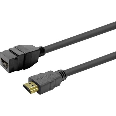 Vivolink Keystone Black HDMI Female to (2 m), Câble vidéo, Noir - Publicité Vivolink Keystone Black HDMI Female to (2 m), Câble vidéo, Noir - Publicité