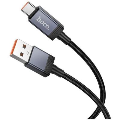 Hoco Cable Cable USB A to USB C 5A with display 1 m X118 black (1 m), Câble USB - Publicité Hoco Cable Cable USB A to USB C 5A with display 1 m X118 black (1 m), Câble USB - Publicité