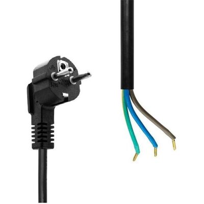 MicroConnect Schuko Open End power cord (5 m), Câble d'alimentation, Noir - Publicité MicroConnect Schuko Open End power cord (5 m), Câble d'alimentation, Noir - Publicité