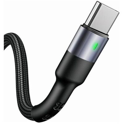 Usams USB USB-A - USB-C cable 1 m Black (1 m, USB 2.0), Câble USB - Publicité Usams USB USB-A - USB-C cable 1 m Black (1 m, USB 2.0), Câble USB - Publicité