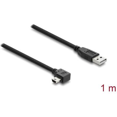 Delock USB A Mini-USB B Noir - Câble USB 1m - Publicité Delock USB A Mini-USB B Noir - Câble USB 1m - Publicité