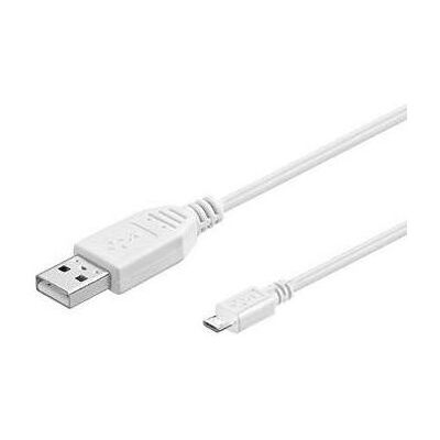 Câble Micro USB KRUP Premiumcord - 5m, Blanc, Double blindage - Publicité Câble Micro USB KRUP Premiumcord - 5m, Blanc, Double blindage - Publicité