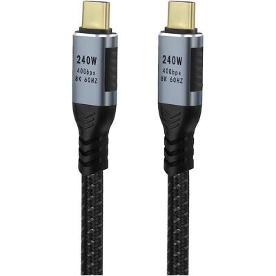 PowerGuard Câble USB-C court USB4 Gen3x2 240W 20cm Data & Charge (0.20 m, USB 2.0, USB 4, 240 W), Câble USB - Publicité PowerGuard Câble USB-C court USB4 Gen3x2 240W 20cm Data & Charge (0.20 m, USB 2.0, USB 4, 240 W), Câble USB - Publicité