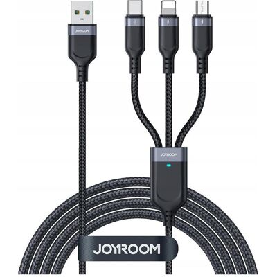 Joyroom Câble USB 3 en 1 (1.20 m, USB 3.2 Gen 1), Câble USB - Publicité Joyroom Câble USB 3 en 1 (1.20 m, USB 3.2 Gen 1), Câble USB - Publicité