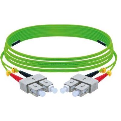 Exertis Connect Câble Réseau - Fibre OM5 50/125 μm - SC Duplex - 10 m - Vert citron - Publicité Exertis Connect Câble Réseau - Fibre OM5 50/125 μm - SC Duplex - 10 m - Vert citron - Publicité
