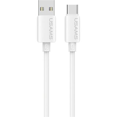 Usams Cable U98 3A Silicone Fast Charging USB-C white (1 m, 18 W), Câble USB - Publicité Usams Cable U98 3A Silicone Fast Charging USB-C white (1 m, 18 W), Câble USB - Publicité