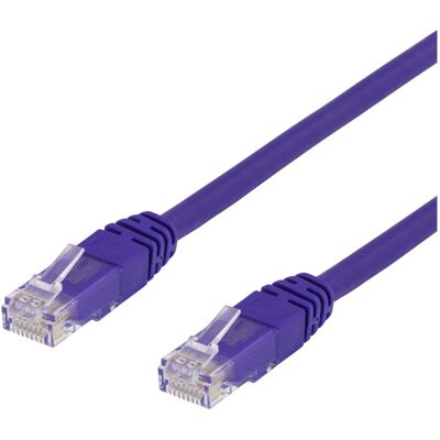 Deltaco Modèle - Câble réseau UTP Cat6 - Violet - Publicité Deltaco Modèle - Câble réseau UTP Cat6 - Violet - Publicité