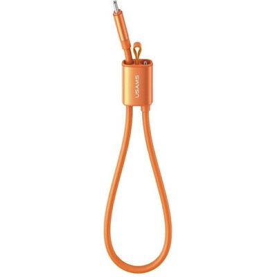 Usams Cable U97 60W USB-C to USB-C handstrap 30cm orange (0.30 m, USB 2.0, 60 W), Câble USB - Publicité Usams Cable U97 60W USB-C to USB-C handstrap 30cm orange (0.30 m, USB 2.0, 60 W), Câble USB - Publicité