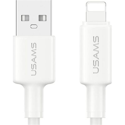 Usams U90 cable 2.4A USB-A to Lightning white (1 m, USB 2.0, 12 W), Câble USB - Publicité Usams U90 cable 2.4A USB-A to Lightning white (1 m, USB 2.0, 12 W), Câble USB - Publicité