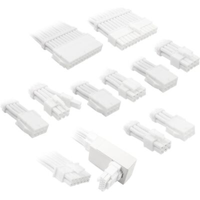 Kit d'extension de câbles tressés blancs Kolink - Haute puissance, 16AWG, pour PC gaming - Publicité Kit d'extension de câbles tressés blancs Kolink - Haute puissance, 16AWG, pour PC gaming - Publicité