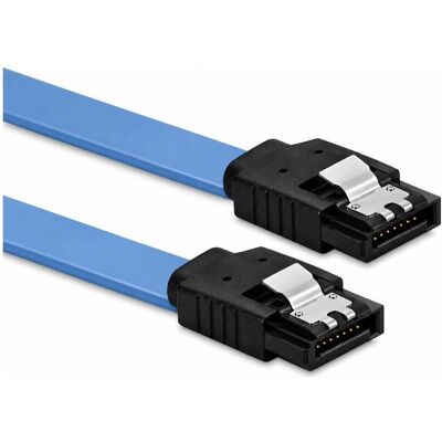 PowerGuard Câble de données Ocean Blue SATA 3.0, 50 cm, 6 Gbps, droit, avec clip de verrouillage (50 cm, SATA III), Câble interne (PC) - Publicité PowerGuard Câble de données Ocean Blue SATA 3.0, 50 cm, 6 Gbps, droit, avec clip de verrouillage (50 cm, SATA III), Câble interne (PC) - Publicité