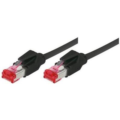 Tecline Cordon de raccordement S/FTP, PiMF, Cat 6, noir, 15,0 m sans halogène, avec câble Draka et fiches (S/FTP, CAT6, 15 m), Câble réseau - Publicité Tecline Cordon de raccordement S/FTP, PiMF, Cat 6, noir, 15,0 m sans halogène, avec câble Draka et fiches (S/FTP, CAT6, 15 m), Câble réseau - Publicité