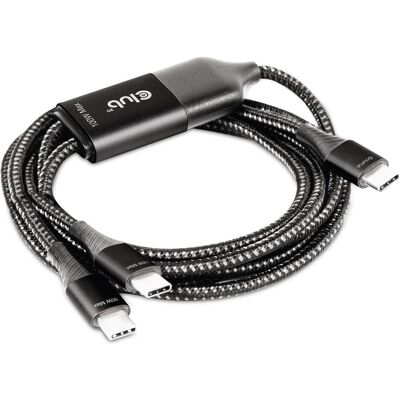 Club 3D 2in1 (1.83 m, 100 W), Câble USB - Publicité Club 3D 2in1 (1.83 m, 100 W), Câble USB - Publicité