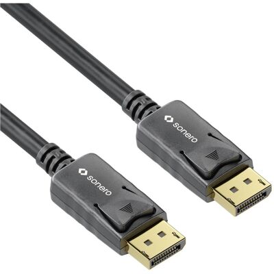 Sonero DisplayPort – DisplayPort (1 m), Câble vidéo, Noir - Publicité Sonero DisplayPort – DisplayPort (1 m), Câble vidéo, Noir - Publicité