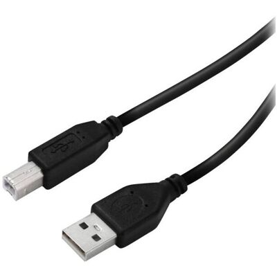 Vivanco CAVO USB-B/USB-A M-M 3M (3 m, USB 2.0), Câble USB - Publicité Vivanco CAVO USB-B/USB-A M-M 3M (3 m, USB 2.0), Câble USB - Publicité
