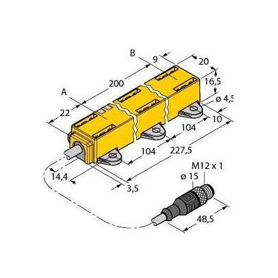 Turck Inductif (0.30 m), Câble d'alimentation, Noir - Publicité Turck Inductif (0.30 m), Câble d'alimentation, Noir - Publicité