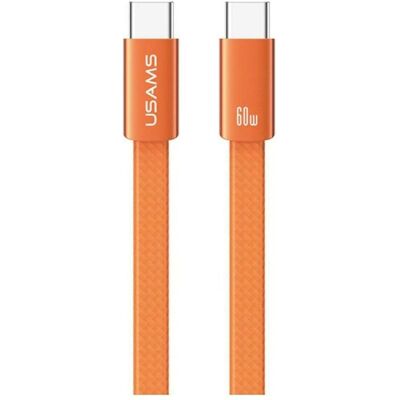 Usams Cable U96 60W USB-C to USB-C 1.2m orange (1.20 m, 60 W), Câble USB - Publicité Usams Cable U96 60W USB-C to USB-C 1.2m orange (1.20 m, 60 W), Câble USB - Publicité