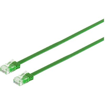 Tecline Câble patch High Quality, plat, U/UTP, non blindé, Cat 6, vert, 0,5 m Câble patch super plat p.ex. (U/UTP, UTP, CAT6, 0.50 m), Câble réseau - Publicité Tecline Câble patch High Quality, plat, U/UTP, non blindé, Cat 6, vert, 0,5 m Câble patch super plat p.ex. (U/UTP, UTP, CAT6, 0.50 m), Câble réseau - Publicité