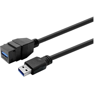 Vivolink Keystone Black USB3,0 (1.80 m), Câble USB - Publicité Vivolink Keystone Black USB3,0 (1.80 m), Câble USB - Publicité