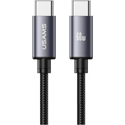 Usams Cable U91 60W USB-C to USB-C 1m tarnish (1 m, USB 2.0, 60 W), Câble USB - Publicité Usams Cable U91 60W USB-C to USB-C 1m tarnish (1 m, USB 2.0, 60 W), Câble USB - Publicité