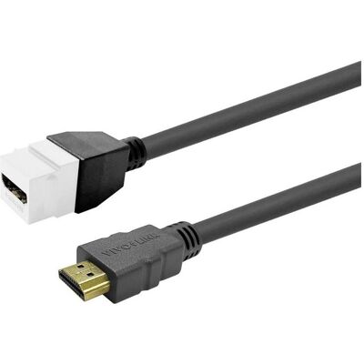 Vivolink Keystone White HDMI Female to (3 m), Câble vidéo, Blanc - Publicité Vivolink Keystone White HDMI Female to (3 m), Câble vidéo, Blanc - Publicité