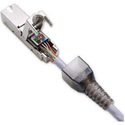 Qoltec Werkzeugloser RJ45 STP-Stecker CAT6, JACK PIN (Accessoires réseau), Réseau : accessoires - Publicité Qoltec Werkzeugloser RJ45 STP-Stecker CAT6, JACK PIN (Accessoires réseau), Réseau : accessoires - Publicité