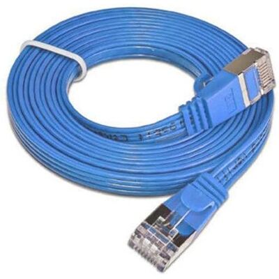 Câbles réseau Triotronik Slim Patchcords Cat 6 - 0,75m - Bleu - Publicité Câbles réseau Triotronik Slim Patchcords Cat 6 - 0,75m - Bleu - Publicité