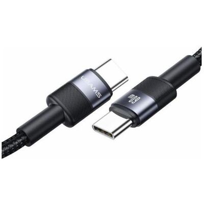 Usams Kabel USB-C na USB-C 3A 1,2mpleciony SJ724ZJ01 (US-SJ724 ) (1.20 m, 60 W), Câble USB - Publicité Usams Kabel USB-C na USB-C 3A 1,2mpleciony SJ724ZJ01 (US-SJ724 ) (1.20 m, 60 W), Câble USB - Publicité