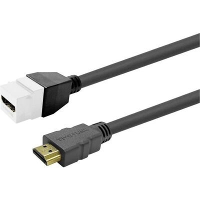 Vivolink Keystone White HDMI Female to (1 m), Câble vidéo, Blanc - Publicité Vivolink Keystone White HDMI Female to (1 m), Câble vidéo, Blanc - Publicité