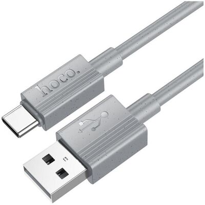 Hoco Cable cable USB A to Type C 3A X107 1 m gray (1 m, USB 3.2 Gen 1), Câble USB - Publicité Hoco Cable cable USB A to Type C 3A X107 1 m gray (1 m, USB 3.2 Gen 1), Câble USB - Publicité