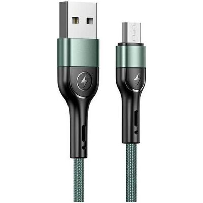 Câble Micro USB USAMS U55 - Vert - Câble de données - Publicité Câble Micro USB USAMS U55 - Vert - Câble de données - Publicité