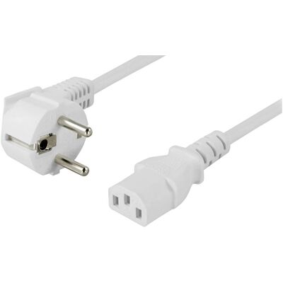 Câble d'Alimentation Deltaco - 10M - Blanc - Power Cee 7/7 (Mâle) Viflet - IEC 60320 C13 - Publicité Câble d'Alimentation Deltaco - 10M - Blanc - Power Cee 7/7 (Mâle) Viflet - IEC 60320 C13 - Publicité
