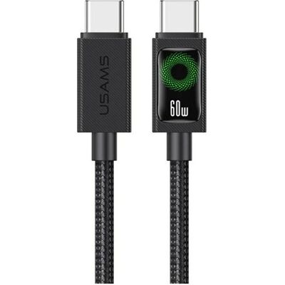 Usams Cable U92 60W USB-C to USB-C 1.2m black (1.20 m, USB 2.0, 60 W), Câble USB - Publicité Usams Cable U92 60W USB-C to USB-C 1.2m black (1.20 m, USB 2.0, 60 W), Câble USB - Publicité