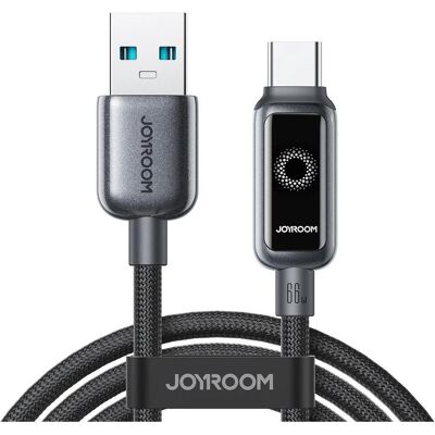 Joyroom USB-A to USB-C Fast Charging Data Cable 66W, 1.2m - Black (1.20 m, USB 2.0, 66 W), Câble USB - Publicité Joyroom USB-A to USB-C Fast Charging Data Cable 66W, 1.2m - Black (1.20 m, USB 2.0, 66 W), Câble USB - Publicité
