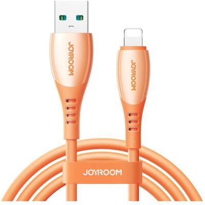 Joyroom S-A59 Vibrant Series 3A Fast Charging Data Cable (USB-A to Lightning) 1.2m - orange (1.20 m, 60 W), Câble USB - Publicité Joyroom S-A59 Vibrant Series 3A Fast Charging Data Cable (USB-A to Lightning) 1.2m - orange (1.20 m, 60 W), Câble USB - Publicité