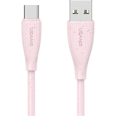 Usams Kabel Green Series SJ714 18W 3A USB-A do USB-C 1m różowy (1 m, 18 W), Câble USB - Publicité Usams Kabel Green Series SJ714 18W 3A USB-A do USB-C 1m różowy (1 m, 18 W), Câble USB - Publicité