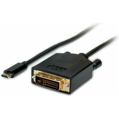 Value USB Typ C — DVI (DVI), Adaptateur vidéo, Noir - Publicité Value USB Typ C — DVI (DVI), Adaptateur vidéo, Noir - Publicité