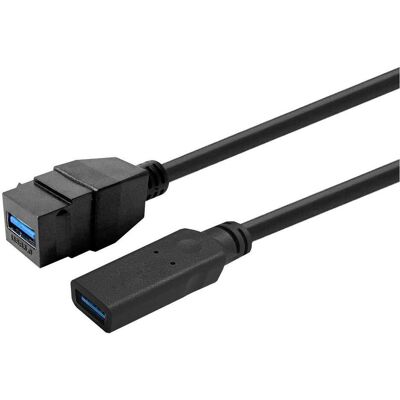 Vivolink Keystone Black USB3,0 (USB 3.2 Gen 1), Câble USB - Publicité Vivolink Keystone Black USB3,0 (USB 3.2 Gen 1), Câble USB - Publicité