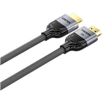 Unitek KABEL HDMI 2.1 8K LUX OPLOT 8M (8 m), Câble vidéo, Noir - Publicité Unitek KABEL HDMI 2.1 8K LUX OPLOT 8M (8 m), Câble vidéo, Noir - Publicité