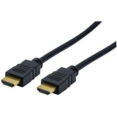 Générique Câble HDMI haute vitesse avec Ethernet or- 3 m (3 m), Câble vidéo, Noir - Publicité Générique Câble HDMI haute vitesse avec Ethernet or- 3 m (3 m), Câble vidéo, Noir - Publicité